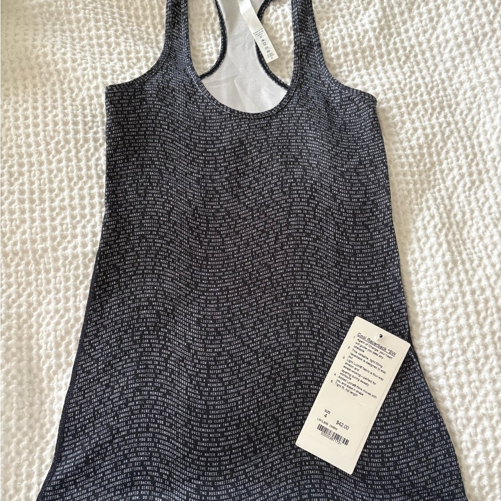 Rare NWT Lululemon Seawheeze ‘16 Manifesto Cool Racerback